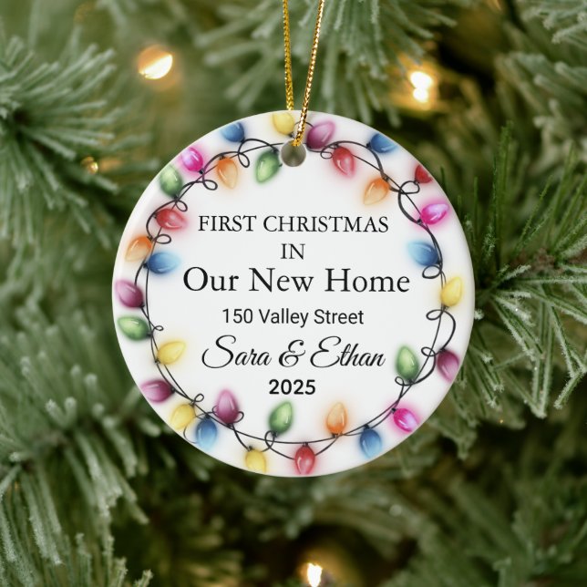  First Christmas in Our New House Christmas,New  Keramik Ornament (Baum)