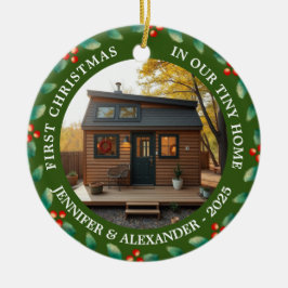 First Christmas in our Tiny Home house photo Keramik Ornament