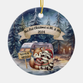 First Christmas RV Couple New Ornament