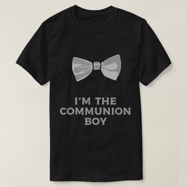 First Communion Boy 2022 Tie Bow Gift  T-Shirt (Design vorne)