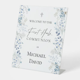 First Communion welcome Sockelschild