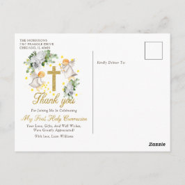 First CommunityAngels Glitzer Vielen Dank Postkarte