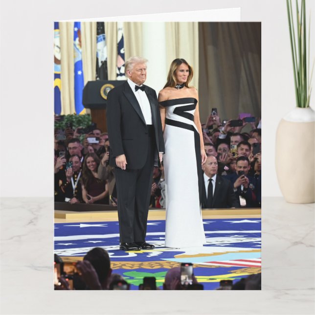 First Couple Donald und Melania Trump Karte (Vorderseite)