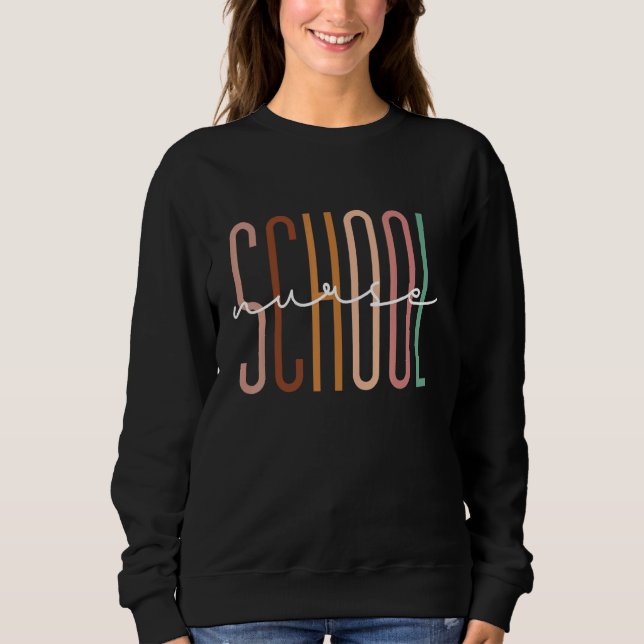 First Day Of School Nurse Back To School Nursing N Sweatshirt (Vorderseite)