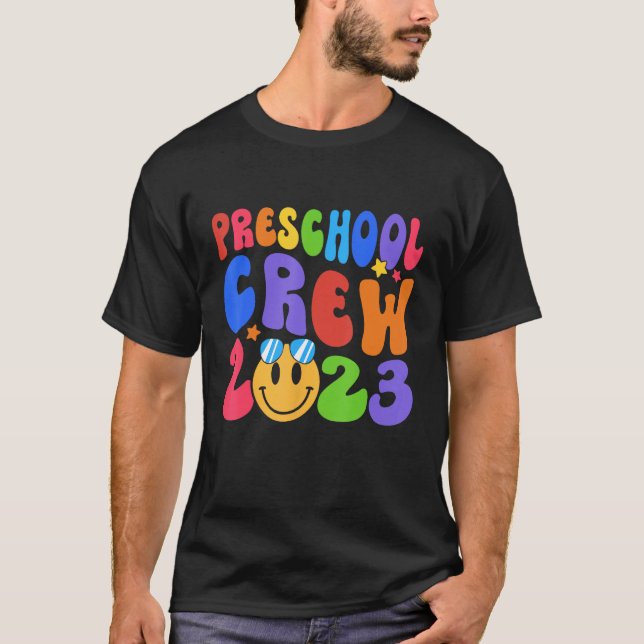 First Day Of School PreSchool Crew 2024 Back To Sc T-Shirt (Vorderseite)