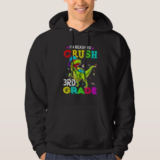 FIRST DAY OF SCHOOL Ready To Crush 3rd Grade KIDS  Hoodie (Vorderseite)