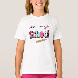 First Day of School T-Shirt for Girls – Cute Shirt