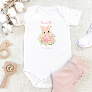 First Easter Personalized Baby girl Baby Bodysuit Strampler
