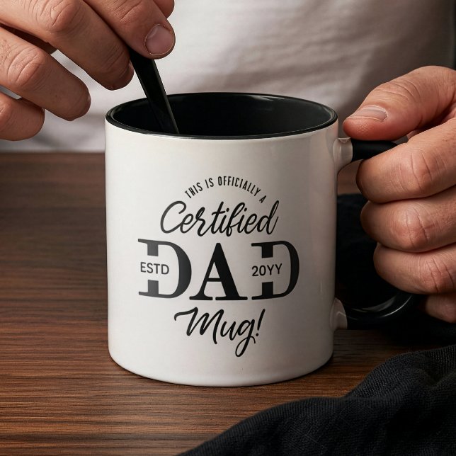 First Father’s Day Certified Dad Mug New Dad Gift Tasse (First Father’s Day Certified Dad Mug New Dad Gift)