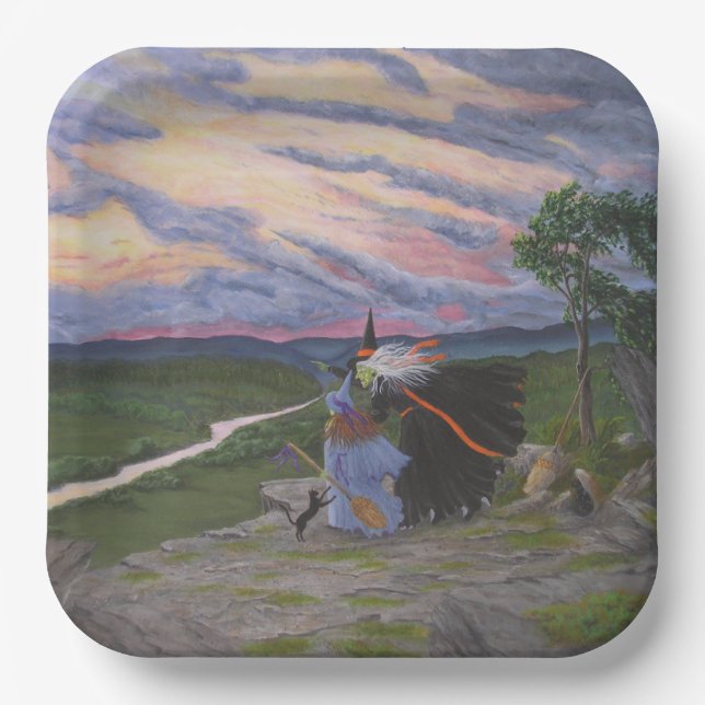 "First Flight" Pappteller (Vorderseite)