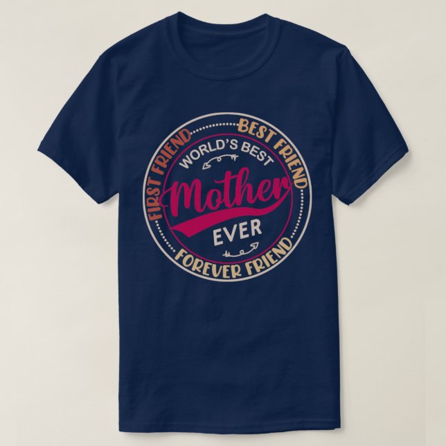 First Friend Best Friend Forever Friend Welten Bes T-Shirt (Design vorne)