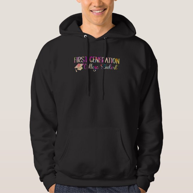 First Generation College Student Graduate  Graduat Hoodie (Vorderseite)