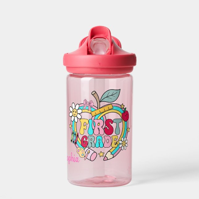 First Grade Spark: Bright Start with School Spirit Trinkflasche (Vorne)