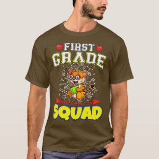 First Grade Squad Funny Elementary School T-Shirt