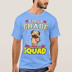 First Grade Squad Funny Elementary School T-Shirt