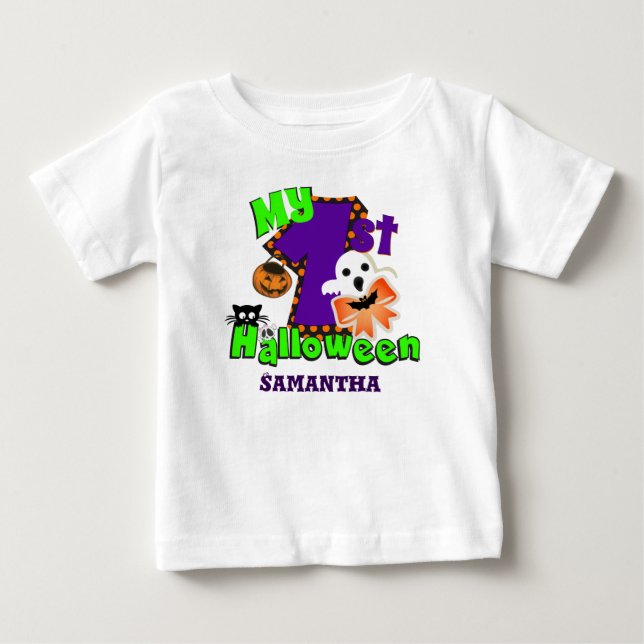 First Halloween Ghost Baby T-shirt (Vorderseite)