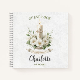 First Holly Communion Gästebuch Notizbuch