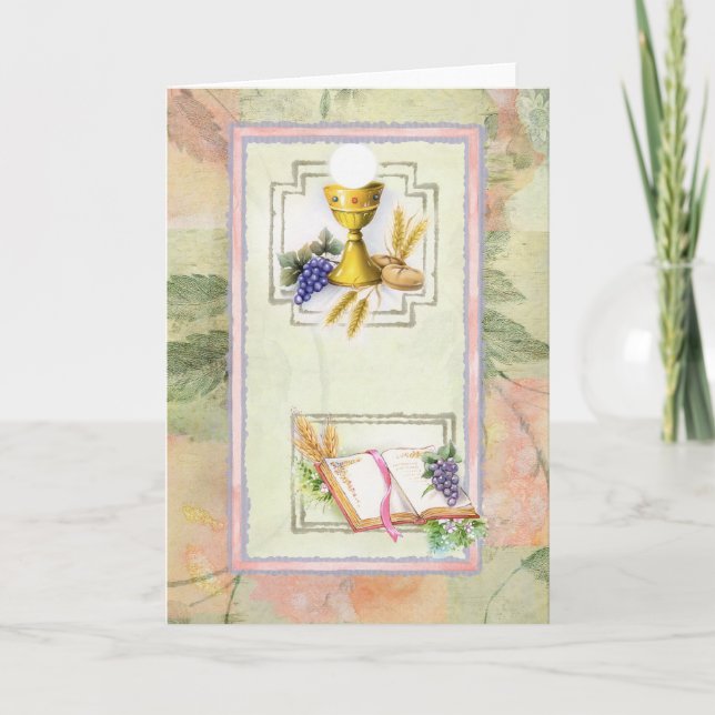 First Holy Communion, confirmation Karte (Vorderseite)