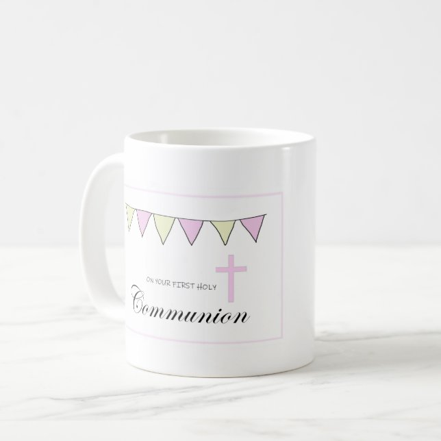 First Holy Communion Kaffeetasse (Vorderseite Links)