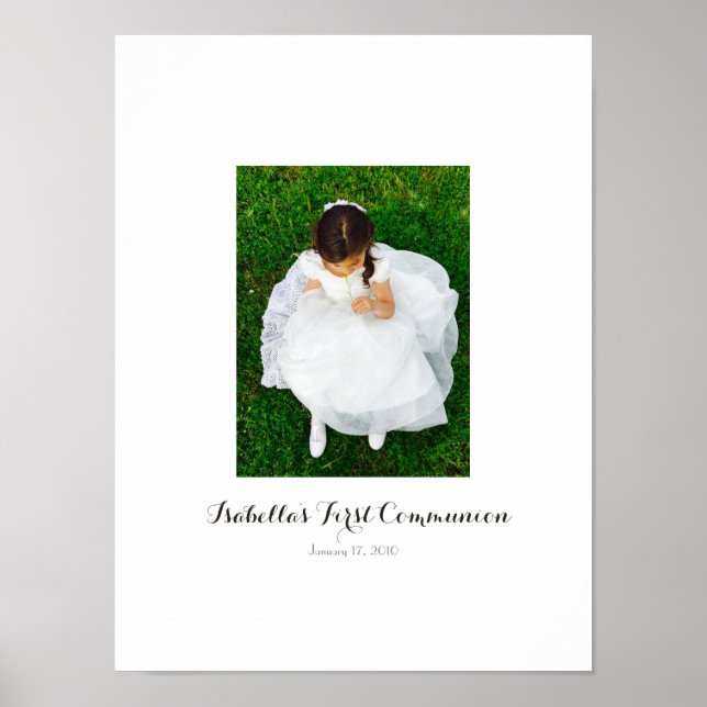 First Holy Communion Sign In Party Board Poster (Vorne)
