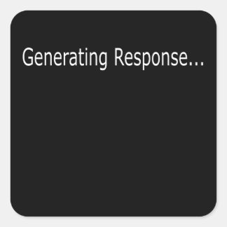 First Kiss - Funny VR Gamer Cartoon, Geeky Boy Quadratischer Aufkleber