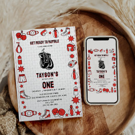 First Knockout Boxing 1st Birthday – Fun Kids Part Einladung