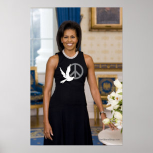 First Lady Michelle Obama des Friedens Poster