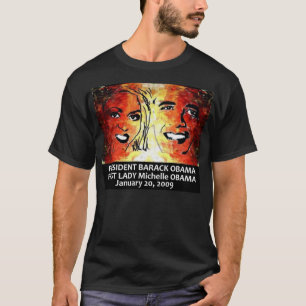FIRST LADY MICHELLE OBAMA PRÄSIDENTEN-BARACK OBAMA T-Shirt