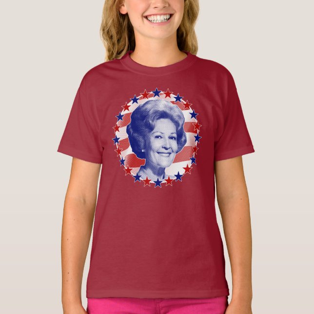 First Lady Pat Nixon US Flagge T-Shirt (Vorderseite)