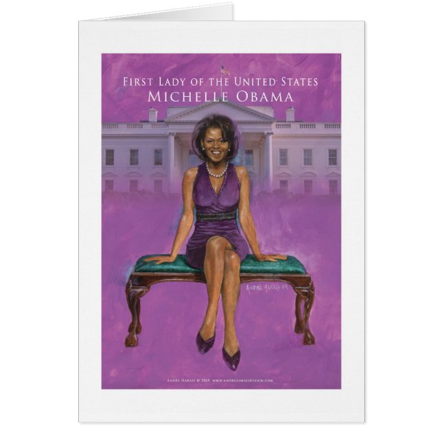 FIRST LADY-POSTKARTE MICHELLE OBAMA (Vorne)
