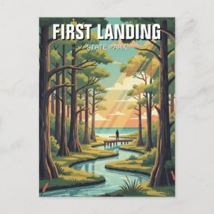 First Landing State Park Virginia Reise Postkarte