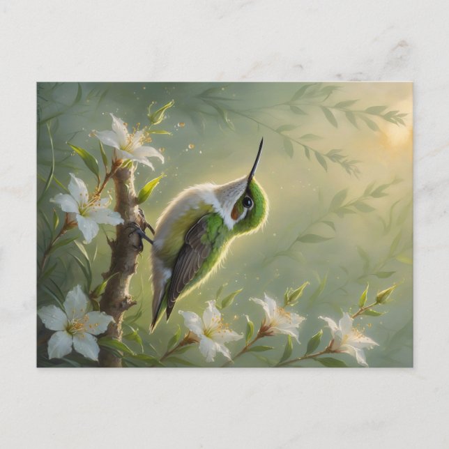 First Light Kin Hummingbird Postcard Postkarte (Vorderseite)