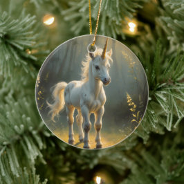 First Light Kin Unicorn Glass Ornament