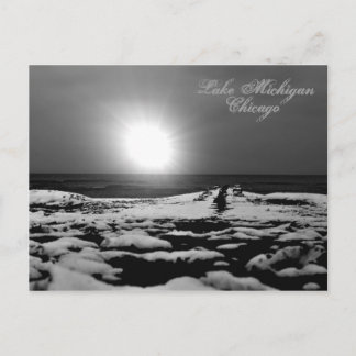 First Light Lake MIchigan Post Postkarte