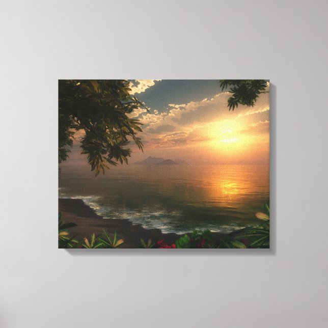 "First Light" überzogene Canvas Leinwanddruck (Vorderseite)