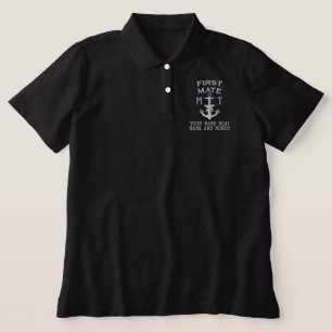 First Mate Silver Star Anchor personalisieren Mono