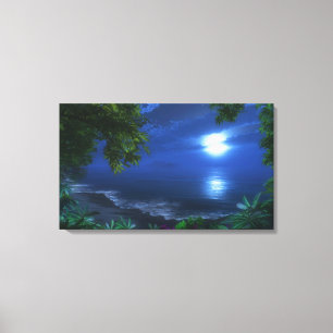 "First Moonlight" Wrapped Canvas Leinwanddruck
