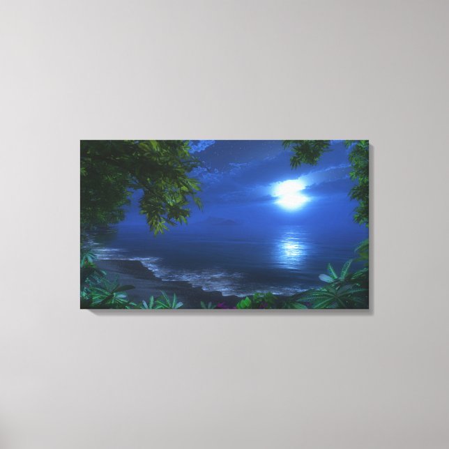 "First Moonlight" Wrapped Canvas Leinwanddruck (Vorderseite)