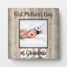 First Mother Day Oma Custom Foto Plaque
