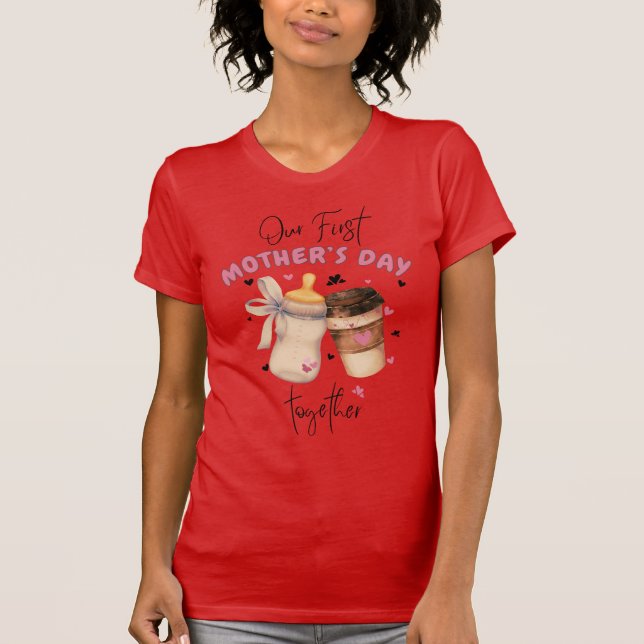 First Mother Day Shirt 2025/Pink Matching Outfit (Vorderseite)