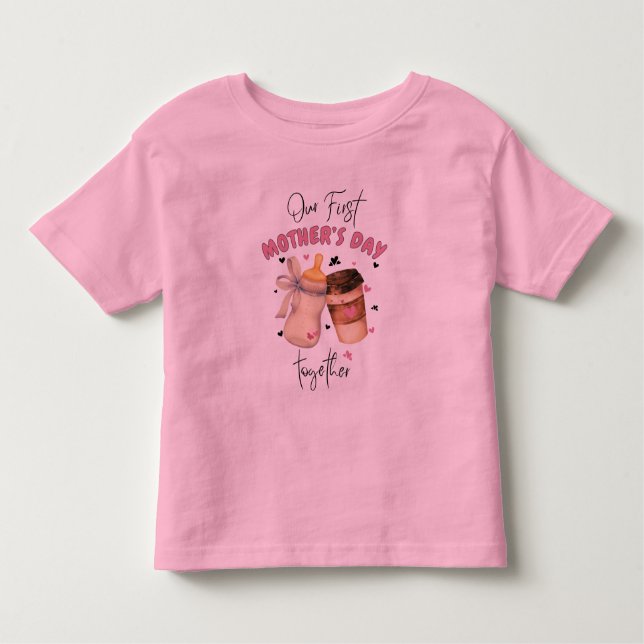 First Mother Day Shirt 2025/Pink Matching Outfit (Vorderseite)