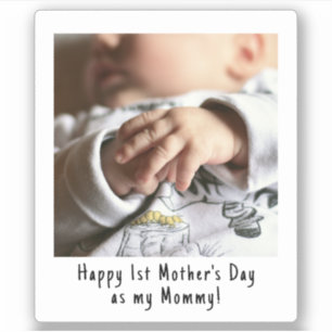 First Mother Day Snapshot Style Foto Keepake S Aufkleber