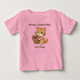 First Mother's Day Ginger Cat: Baby Bodysuit T-shirt