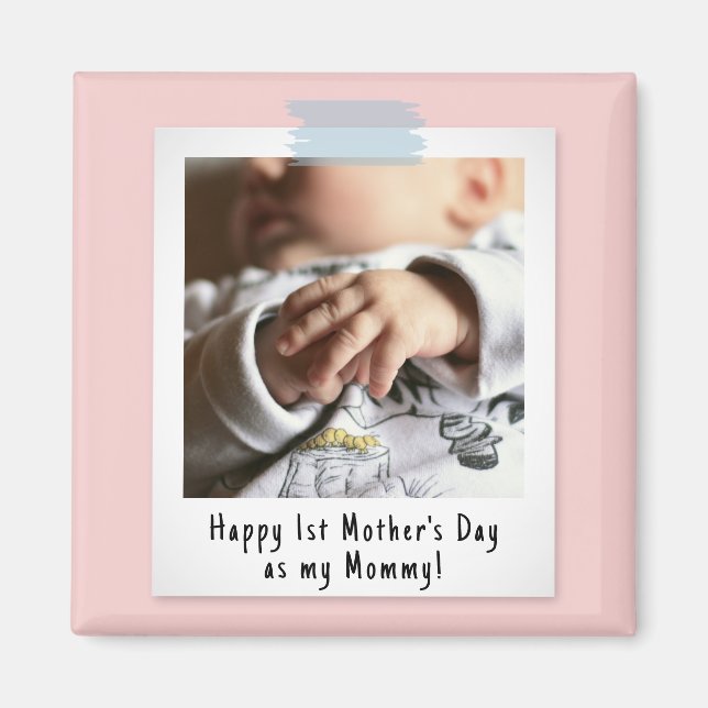 First Mother's Day Snapshot Style Foto Magnet (Vorne)