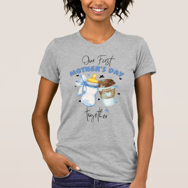 First Mthers Day Shirt 2025 /Blue Matching Outfit (Vorderseite)