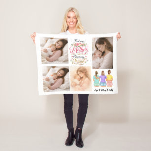 First My Mother Forever My Friend Personalisiert Fleecedecke