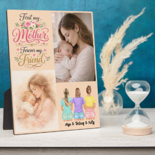 First My Mother Forever My Friend Personalisiert Fotoplatte
