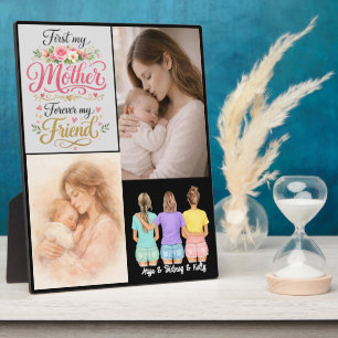First My Mother Forever My Friend Personalisiert Fotoplatte