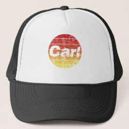 First name Carl at Sunset Vintage Sun Truckerkappe