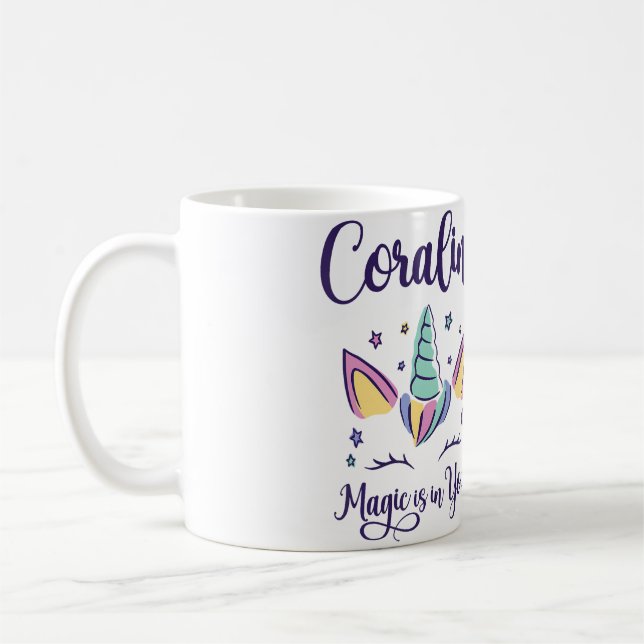 First Name Coraline Personalized Magic Is In You C Kaffeetasse (Links)